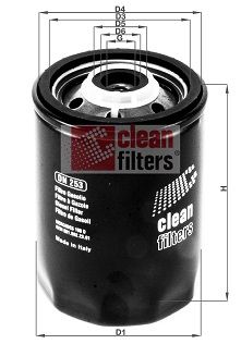 CLEAN FILTERS Топливный фильтр DN 253